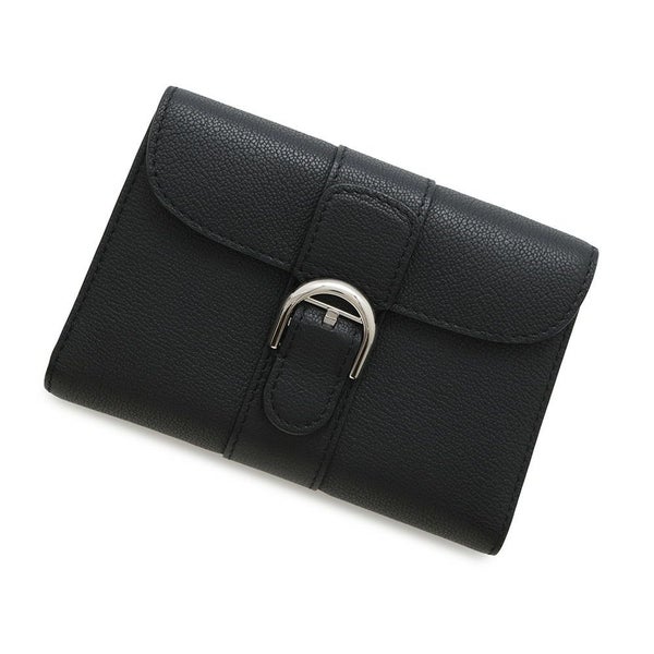 デルボー 三つ折り財布 ブリヨン レザー AB0493 Delvaux 財布 黒