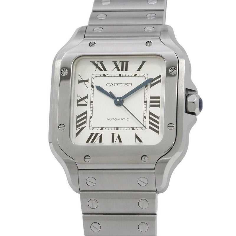 カルティエ サントス ドゥ カルティエ MM WSSA0029 Cartier 腕時計 シルバー文字盤