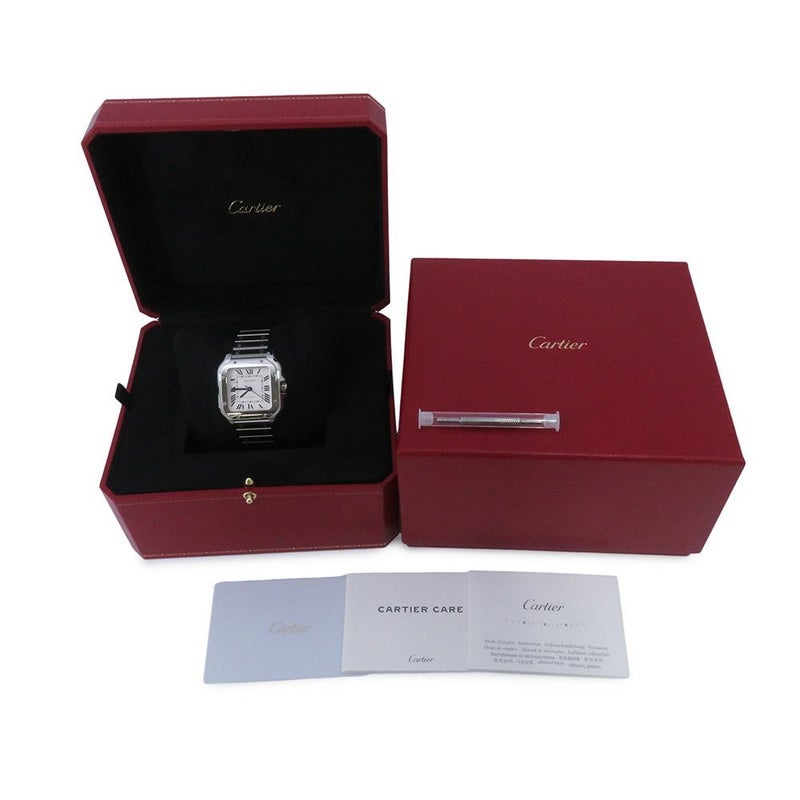 カルティエ サントス ドゥ カルティエ MM WSSA0029 Cartier 腕時計 シルバー文字盤