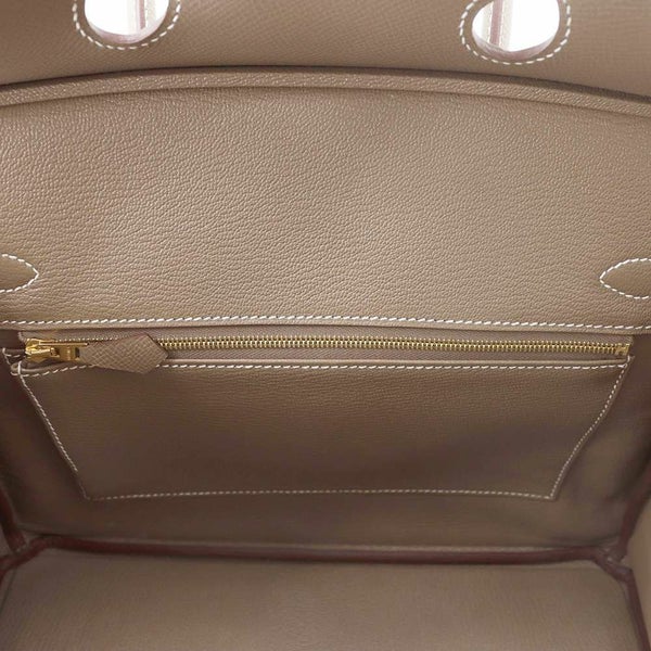 エルメス バーキン30 エトゥープ/ゴールド金具 ヴォーエプソン W刻印 HERMES Birkin ハンドバッグ