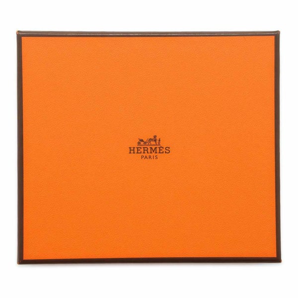 エルメス コインケース アザップコンパクト シルクイン ブラック/シルバー金具 ヴォーエプソン B刻印 黒