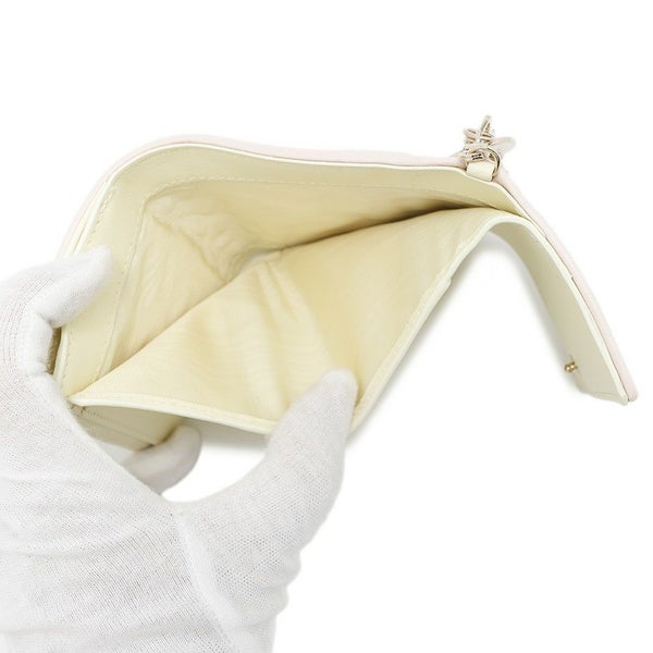 クリスチャン・ディオール 三つ折り財布 レディディオール ロータスウォレット カナージュ S0181ONIW バイカラー 日本限定