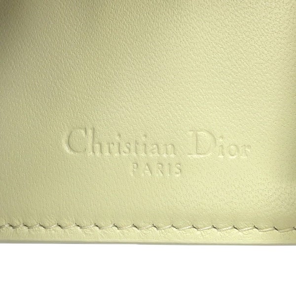 クリスチャン・ディオール 三つ折り財布 レディディオール ロータスウォレット カナージュ S0181ONIW バイカラー 日本限定