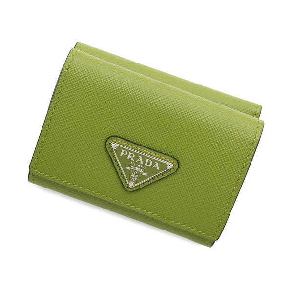 プラダ 三つ折り財布 サフィアーノトライアングル ウォレット レザー 2MH042 PRADA