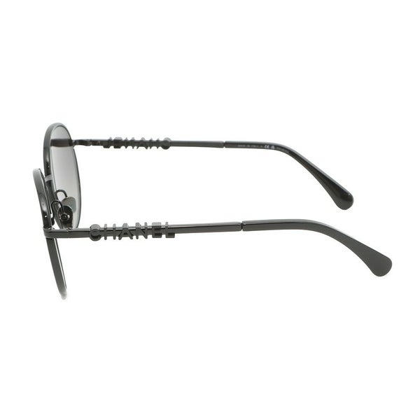 シャネル サングラス ロゴ パント シェイプ 53□20 135 4282 CHANEL アイウェア 黒