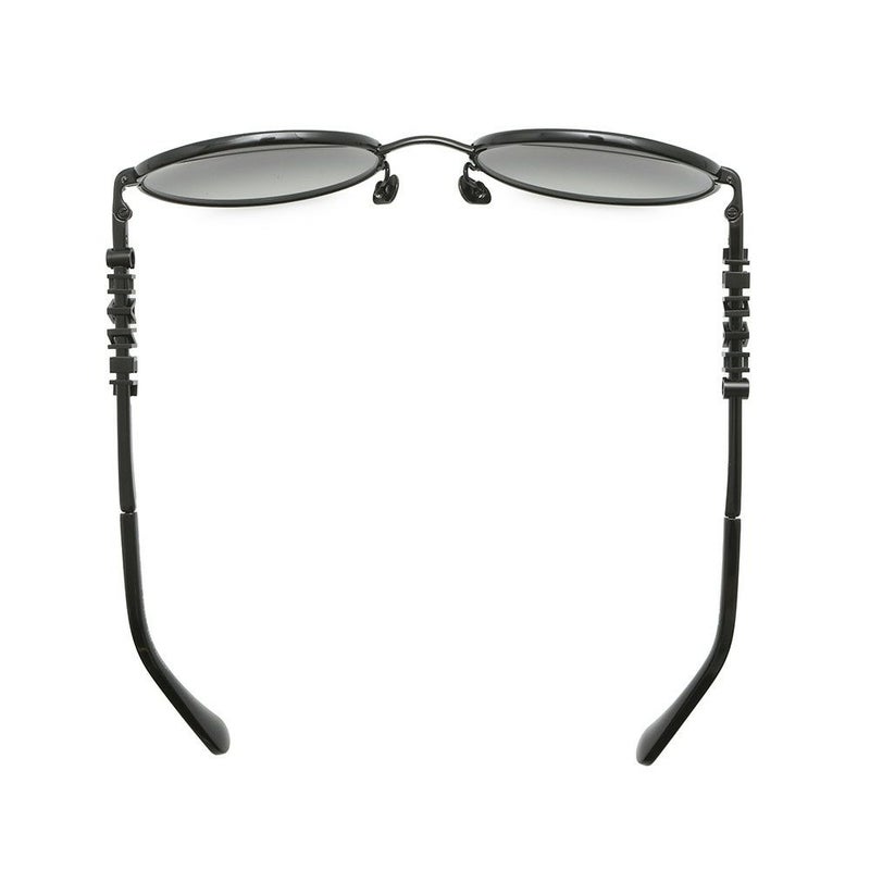 シャネル サングラス ロゴ パント シェイプ 53□20 135 4282 CHANEL アイウェア 黒