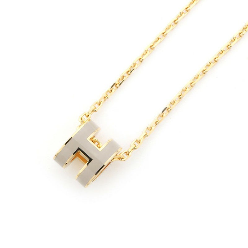 エルメス ネックレス ミニ・ポップアッシュ マロングラッセ/ゴールド金具 アクセサリー ポップH