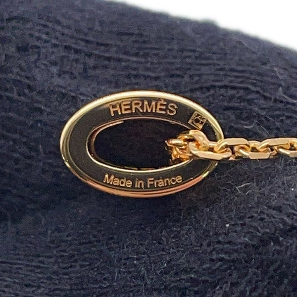 エルメス ネックレス ミニ・ポップアッシュ マロングラッセ/ゴールド金具 アクセサリー ポップH