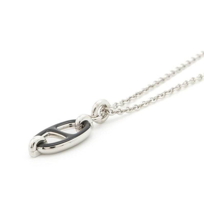 エルメス ネックレス ペンダント ミニ・マイヨン PM HERMES アクセサリー 黒