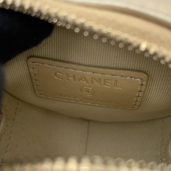 シャネル コインケース ハート シェイプ ジップ アーム コインパース ラムスキン AP2786 CHANEL