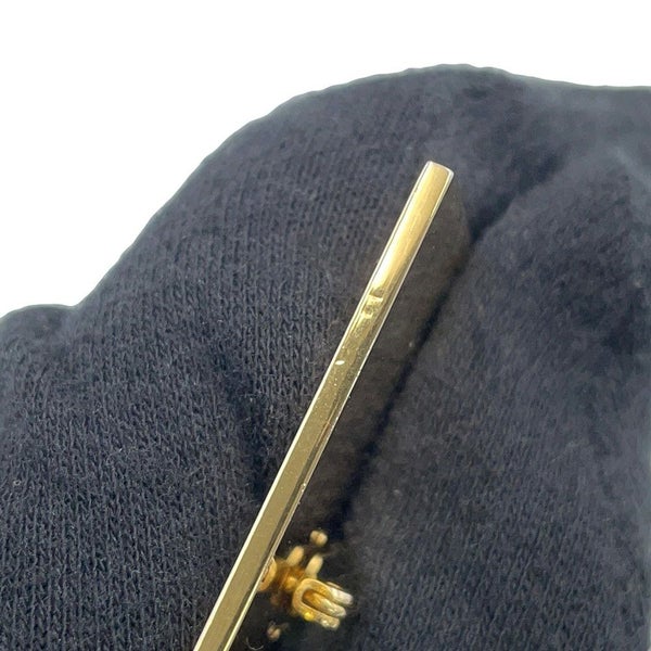 シャネル ブローチ ココマーク ロゴ スクエアプレート メタル CHANEL アクセサリー