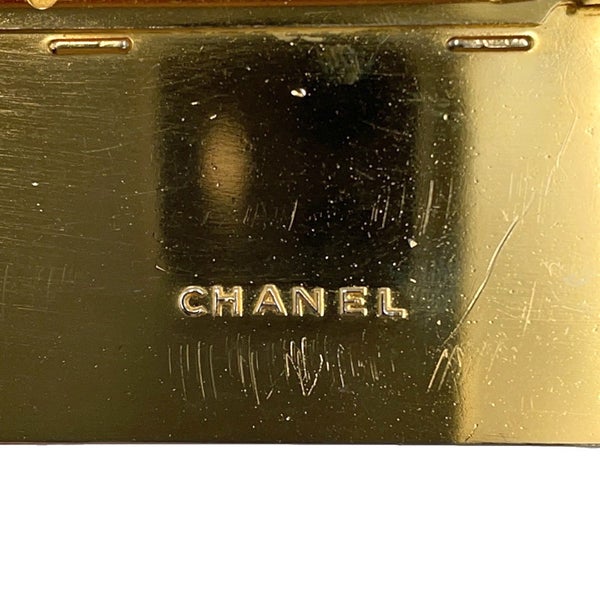 シャネル ブローチ ココマーク ロゴ スクエアプレート メタル CHANEL アクセサリー