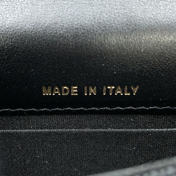 シャネル パールチェーンショルダーウォレット マトラッセ ココマーク ラムスキン AP1839 CHANEL 黒