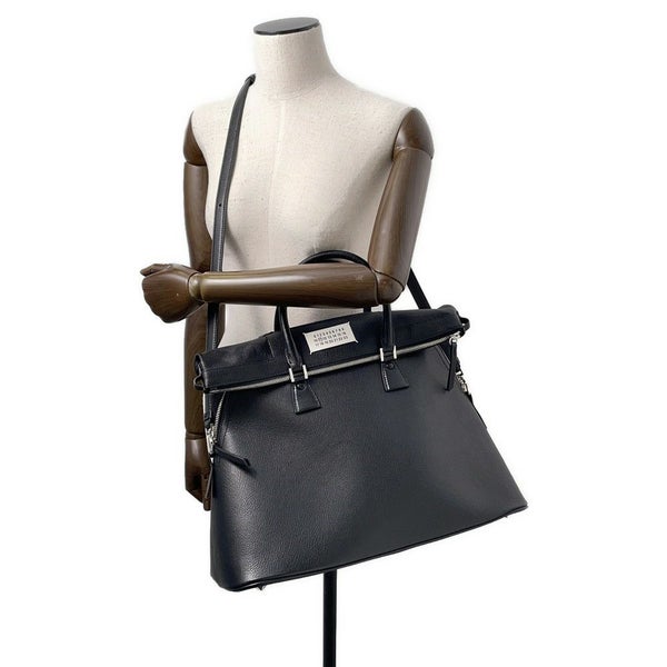 メゾンマルジェラ ハンドバッグ 5AC ラージ Maison Margiela 2wayショルダー  黒