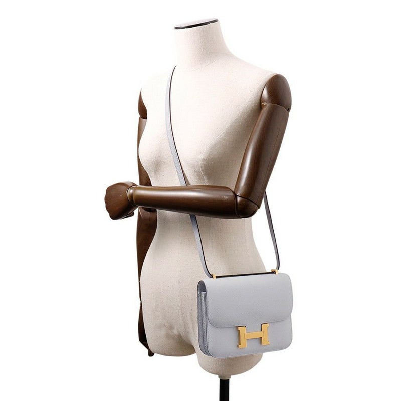 エルメス ミニ コンスタンス3 ミロワール ブルーグラシエ/ゴールド金具 エプソン K刻印