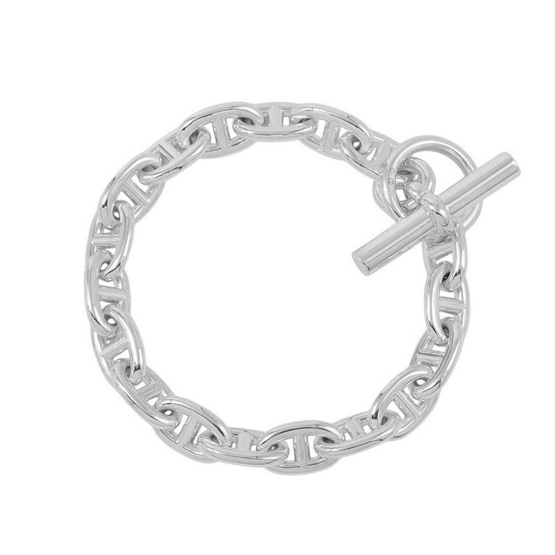 エルメス ブレスレット シェーヌダンクルMM 18コマ SV925シルバー HERMES ジュエリー