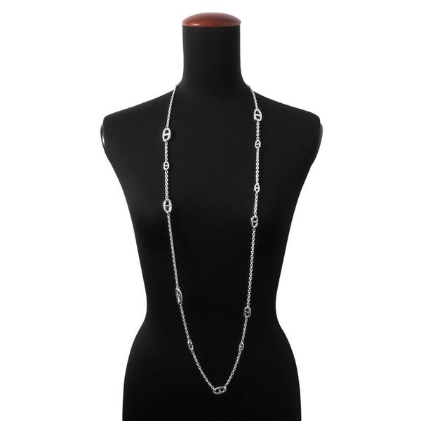 エルメス ネックレス シェーヌダンクル ファランドール 120 SV925シルバー HERMES ジュエリー