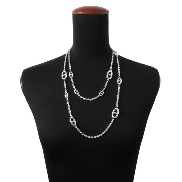 エルメス ネックレス シェーヌダンクル ファランドール 120 SV925シルバー HERMES ジュエリー