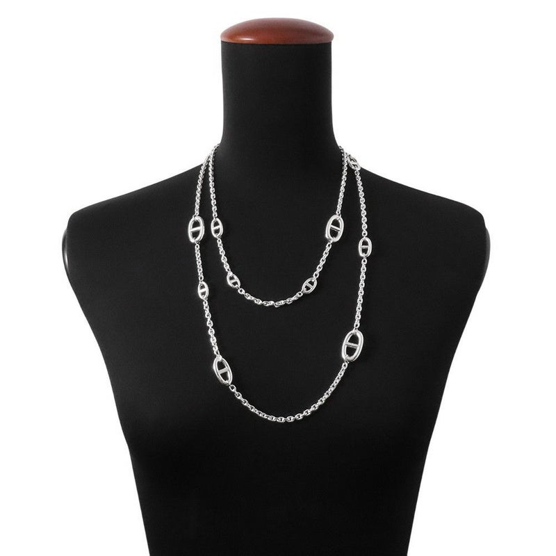 エルメス ネックレス シェーヌダンクル ファランドール 120 SV925シルバー HERMES ジュエリー