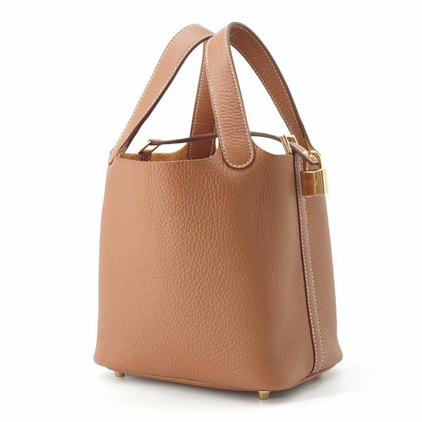 エルメス ハンドバッグ ピコタンロックPM ゴールド/ゴールド金具 トリヨンクレマンス W刻印