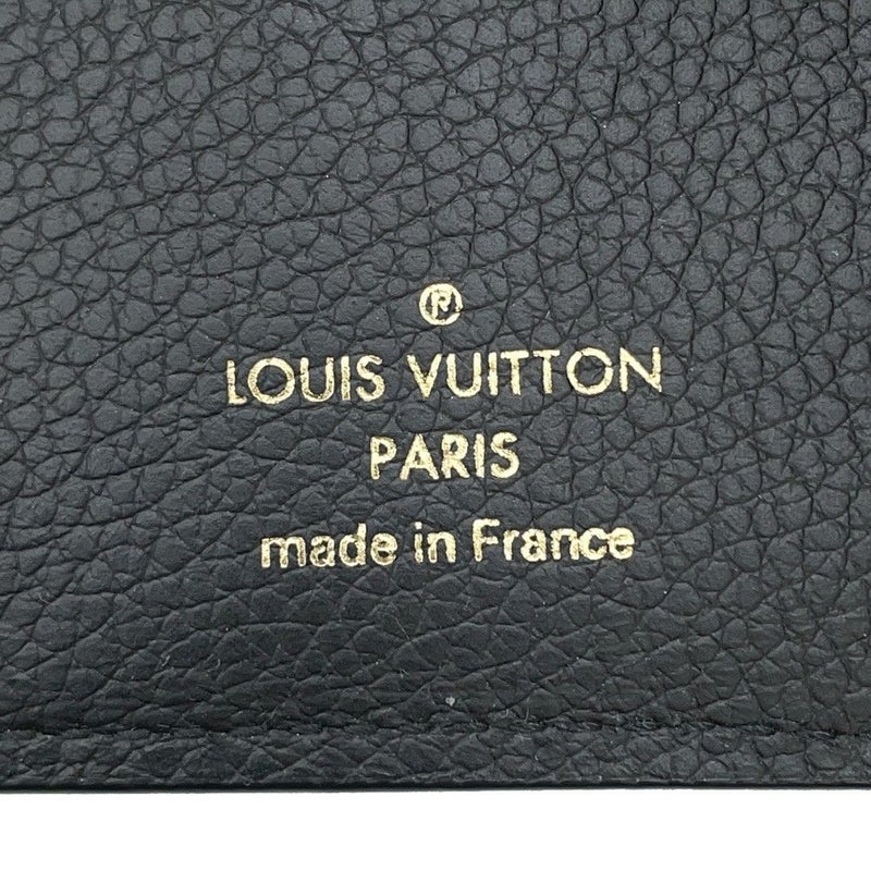 ルイヴィトン 三つ折り財布 モノグラム・アンプラント ポルトフォイユ・ヴィクトリーヌ M64060 LOUIS VUITTON 黒 ブラック