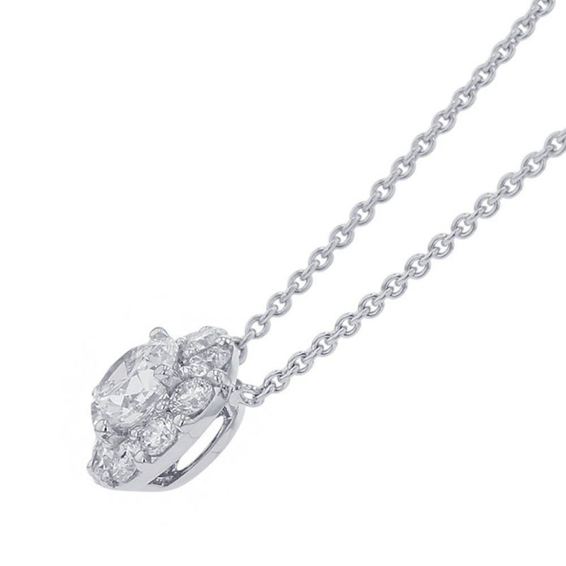 グラフ ネックレス アイコン ラウンド ダイヤモンド ペンダント ダイヤ 中石0.70ct K18WGホワイトゴールド RGP619 GIA鑑定書付き