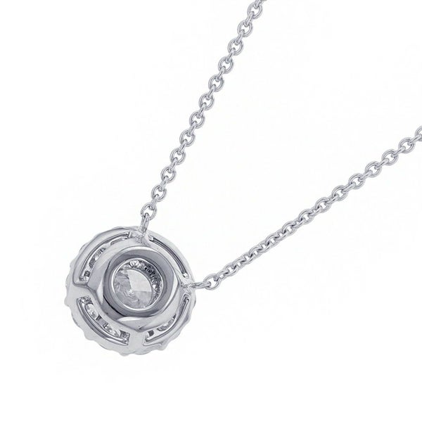 グラフ ネックレス アイコン ラウンド ダイヤモンド ペンダント ダイヤ 中石0.70ct K18WGホワイトゴールド RGP619 GIA鑑定書付き
