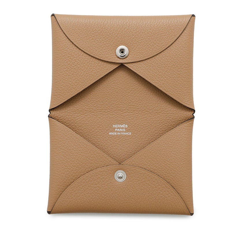 エルメス カードケース カルヴィ チャイ エバーカラー Z刻印 HERMES 名刺入れ