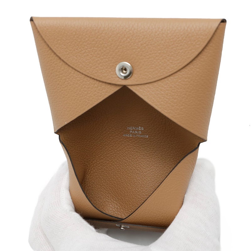 エルメス カードケース カルヴィ チャイ エバーカラー Z刻印 HERMES 名刺入れ