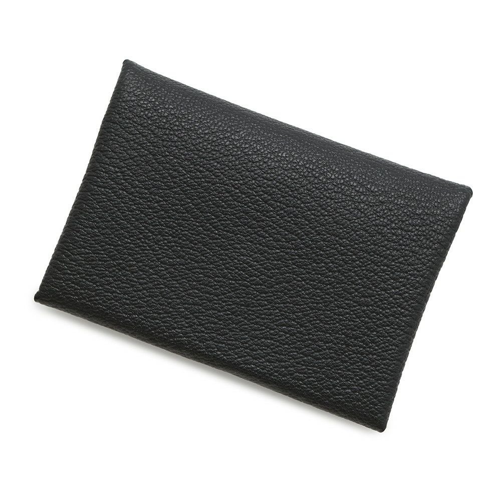 エルメス コインケース カルヴィ デュオ ブラック/シルバー金具