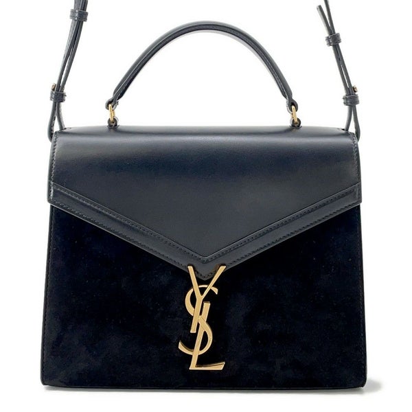 サンローランパリ ハンドバッグ カサンドラ トップハンドル レザー 578000 2WAYバッグ 黒