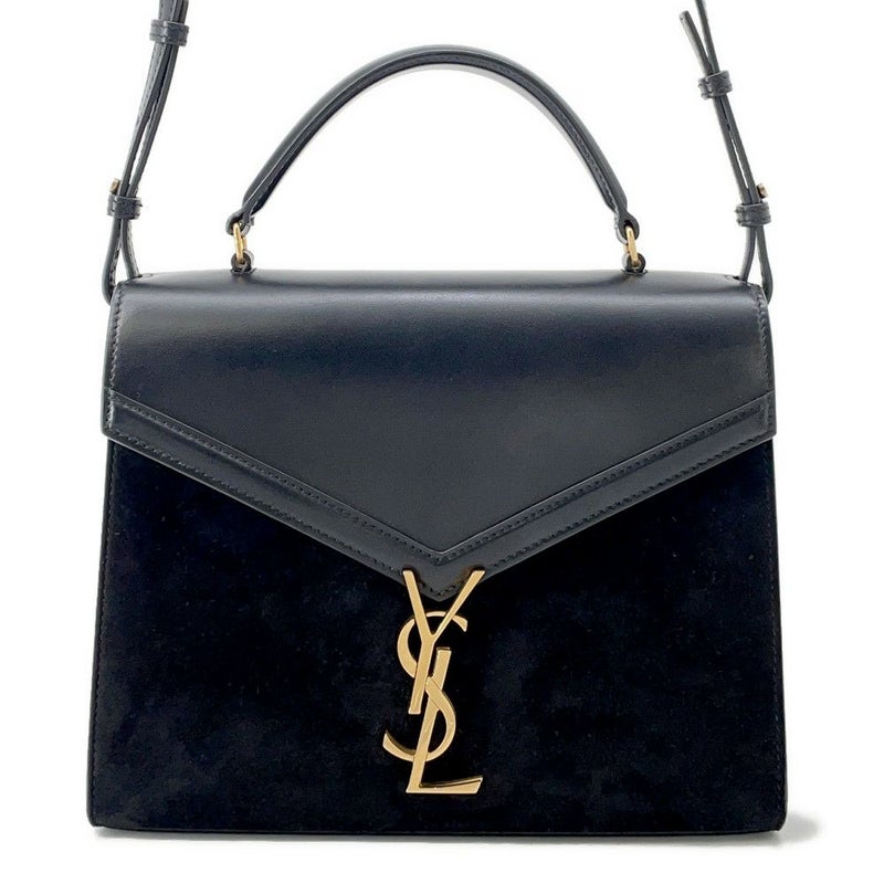 サンローランパリ ハンドバッグ カサンドラ トップハンドル レザー 578000 2WAYバッグ 黒