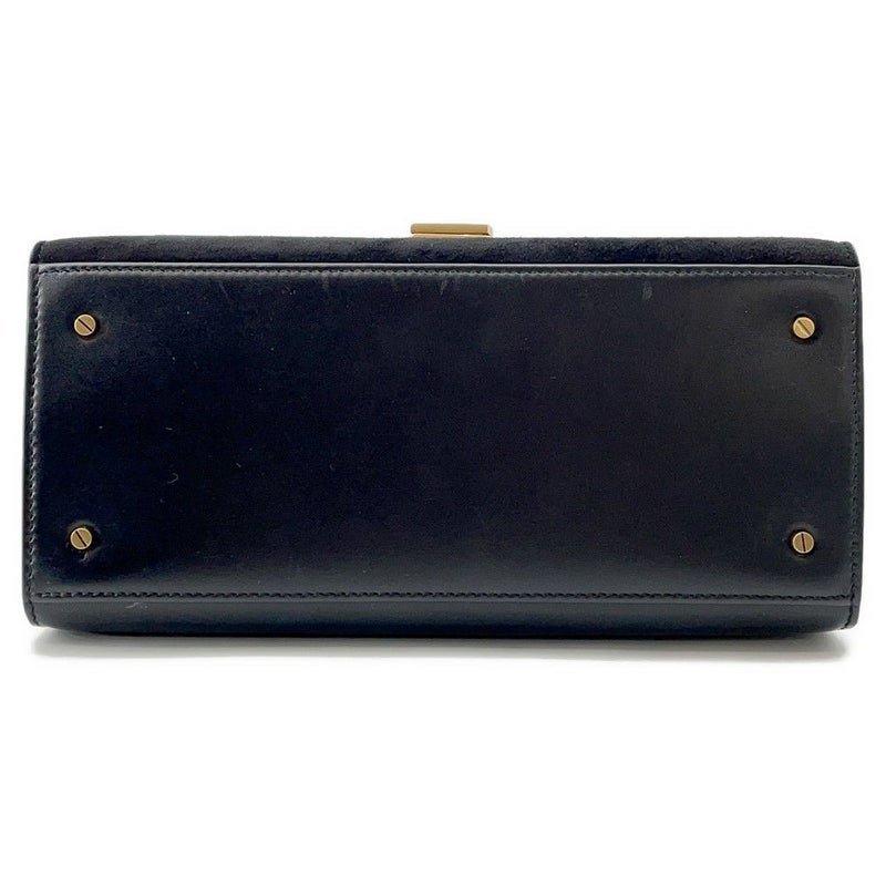 サンローランパリ ハンドバッグ カサンドラ トップハンドル レザー 578000 2WAYバッグ 黒