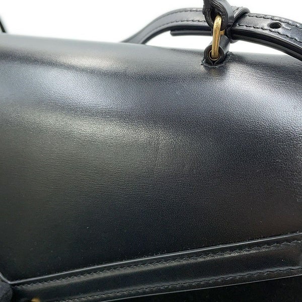 サンローランパリ ハンドバッグ カサンドラ トップハンドル レザー 578000 2WAYバッグ 黒