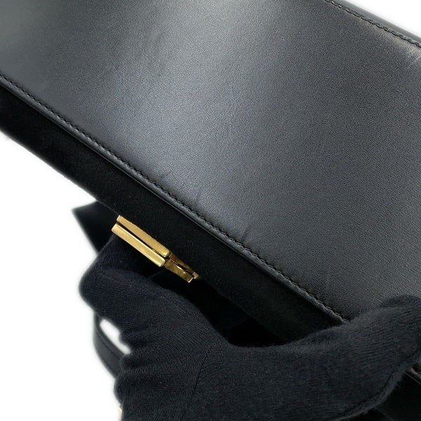 サンローランパリ ハンドバッグ カサンドラ トップハンドル レザー 578000 2WAYバッグ 黒