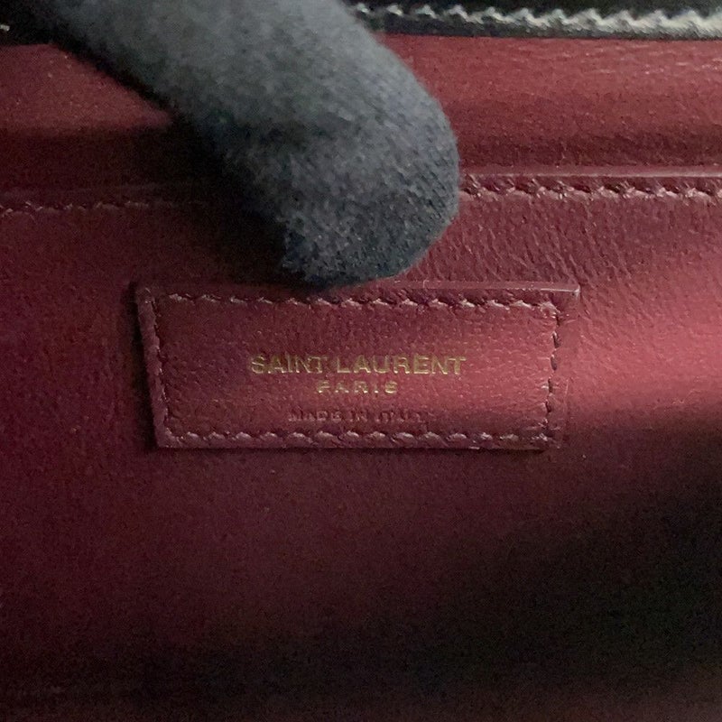 サンローランパリ ハンドバッグ カサンドラ トップハンドル レザー 578000 2WAYバッグ 黒