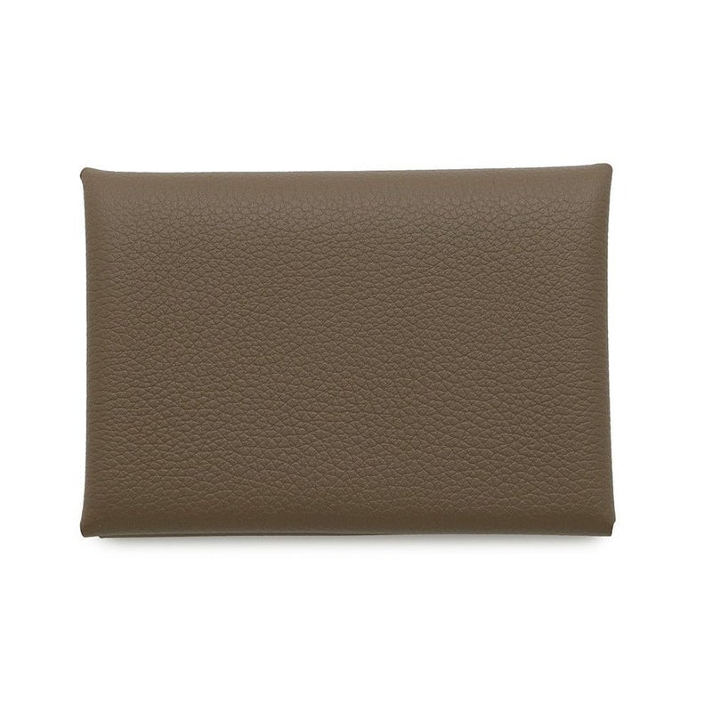 エルメス コインケース カルヴィ デュオ エトゥープ/シルバー金具 エバーカラー W刻印 財布