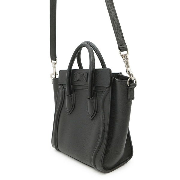 セリーヌ ハンドバッグ ラゲージ ナノショッパー 189243 CELINE バッグ 2wayショルダーバッグ 黒