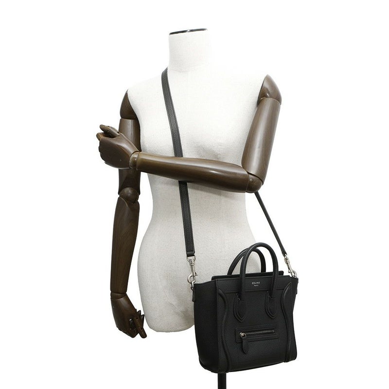 セリーヌ ハンドバッグ ラゲージ ナノショッパー 189243 CELINE バッグ 2wayショルダーバッグ 黒