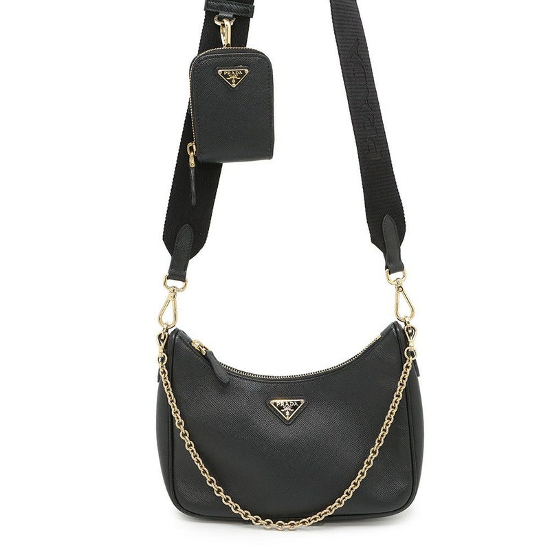 プラダ ショルダーバッグ Re-Edition 2005 Re-Nylon ナイロン 1BH204 PRADA 2wayバッグ 黒