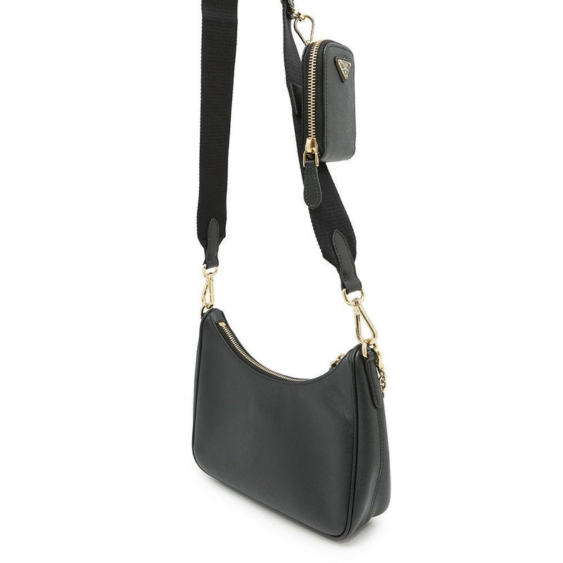 プラダ ショルダーバッグ Re-Edition 2005 Re-Nylon ナイロン 1BH204 PRADA 2wayバッグ 黒