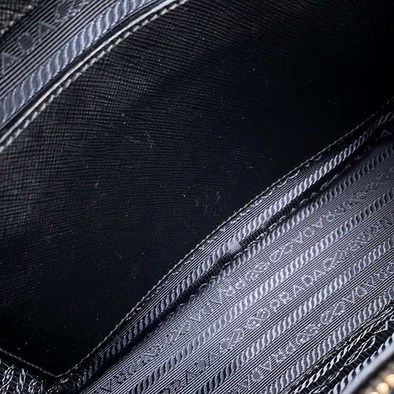 プラダ ハンドバッグ ガレリア サフィアーノレザー ミディアム 1BA863 PRADA 2wayショルダー 黒