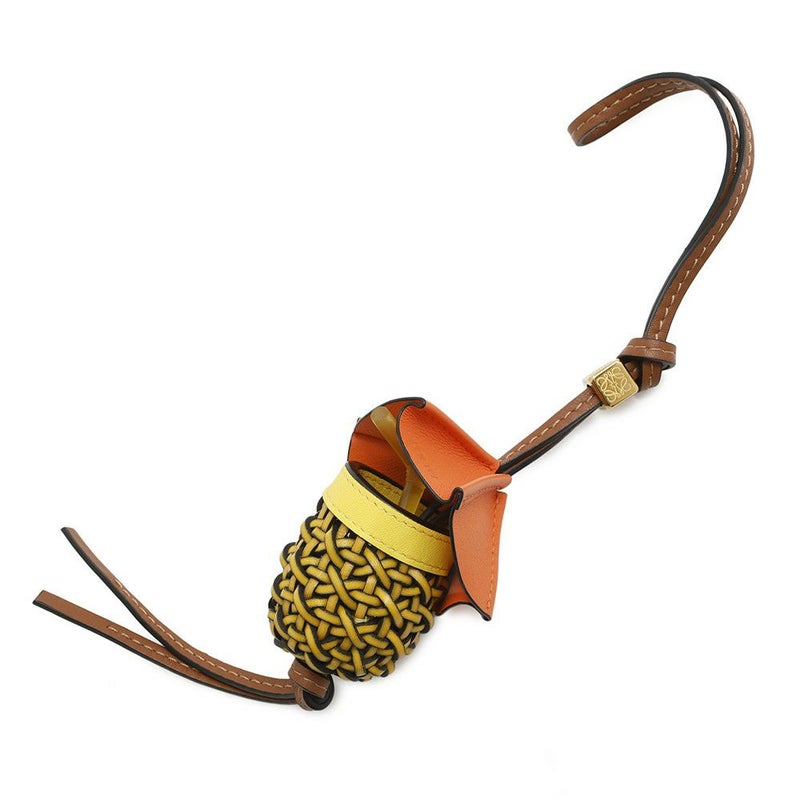 ロエベ バッグチャーム アナグラム パイナップル カクテル レザー LOEWE