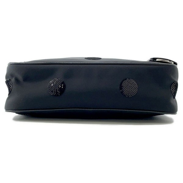プラダ ショルダーバッグ Re-Edition 2005 Re-Nylon ポルカドット ナイロン スパンコール 1BH204 PRADA 2way 黒