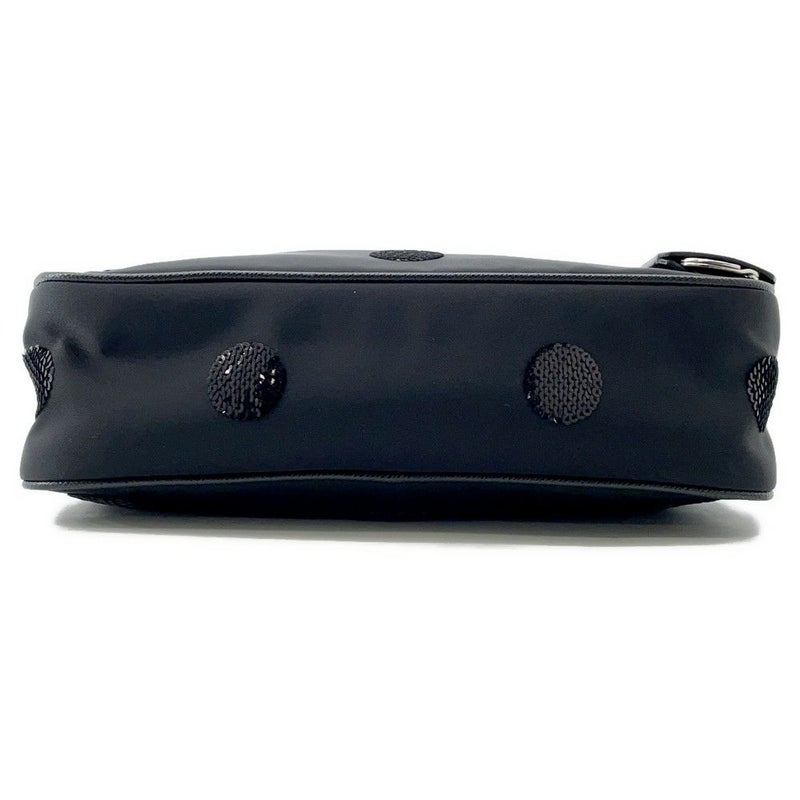 プラダ ショルダーバッグ Re-Edition 2005 Re-Nylon ポルカドット ナイロン スパンコール 1BH204 PRADA 2way 黒