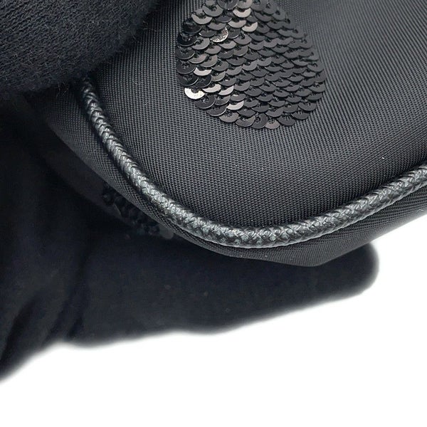 プラダ ショルダーバッグ Re-Edition 2005 Re-Nylon ポルカドット ナイロン スパンコール 1BH204 PRADA 2way 黒