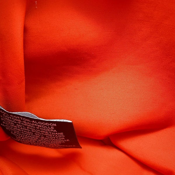 エルメス ポーチ ボリードポーチ ミニ オレンジ/シルバー金具 キャンバス HERMES 小物入れ