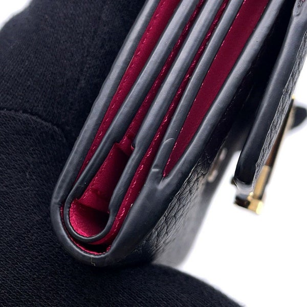ルイヴィトン 財布 トリヨンレザー ポルトフォイユ・カプシーヌXS M68587 LOUIS VUITTON ヴィトン 黒