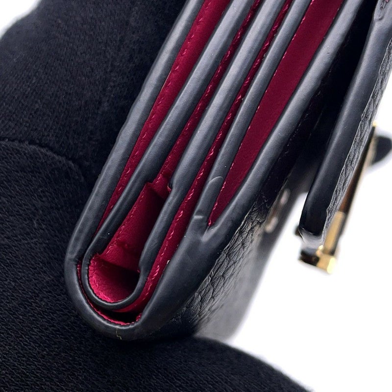 ルイヴィトン 財布 トリヨンレザー ポルトフォイユ・カプシーヌXS M68587 LOUIS VUITTON ヴィトン 黒