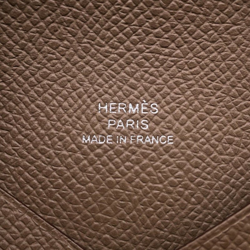 エルメス カードケース カルヴィ エトゥープ エプソン U刻印 HERMES 名刺入れ